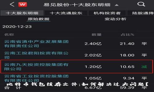 比特币钱包缓存文件:如何解决过大问题?