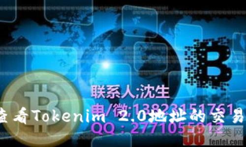 如何查看Tokenim 2.0地址的交易记录?