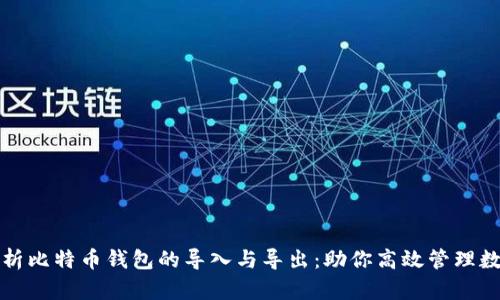 全面解析比特币钱包的导入与导出:助你高效管理数字资产